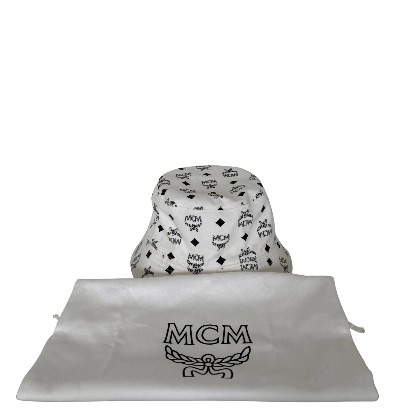 MCM Visetos Bucket Hat Weiß / neuwertig MCM