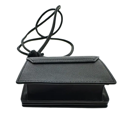 MCM Himmel Geldbörse Wallet on Chain Lederlogo schwarz / ungetragen MCM