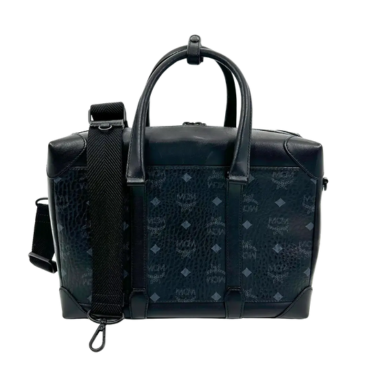 MCM Laptop Tasche schwarz Canvas / gut MCM