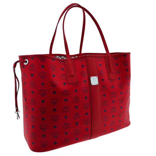 MCM Liz Wendeshopper Large rot mit großer abnehmbarer Pouch 2025 / ungetragen MCM