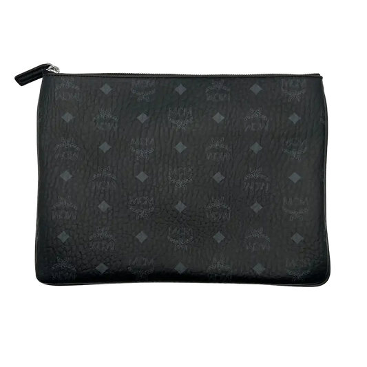 MCM Pouch Liz in Visetos schwarz / ungetragen MCM