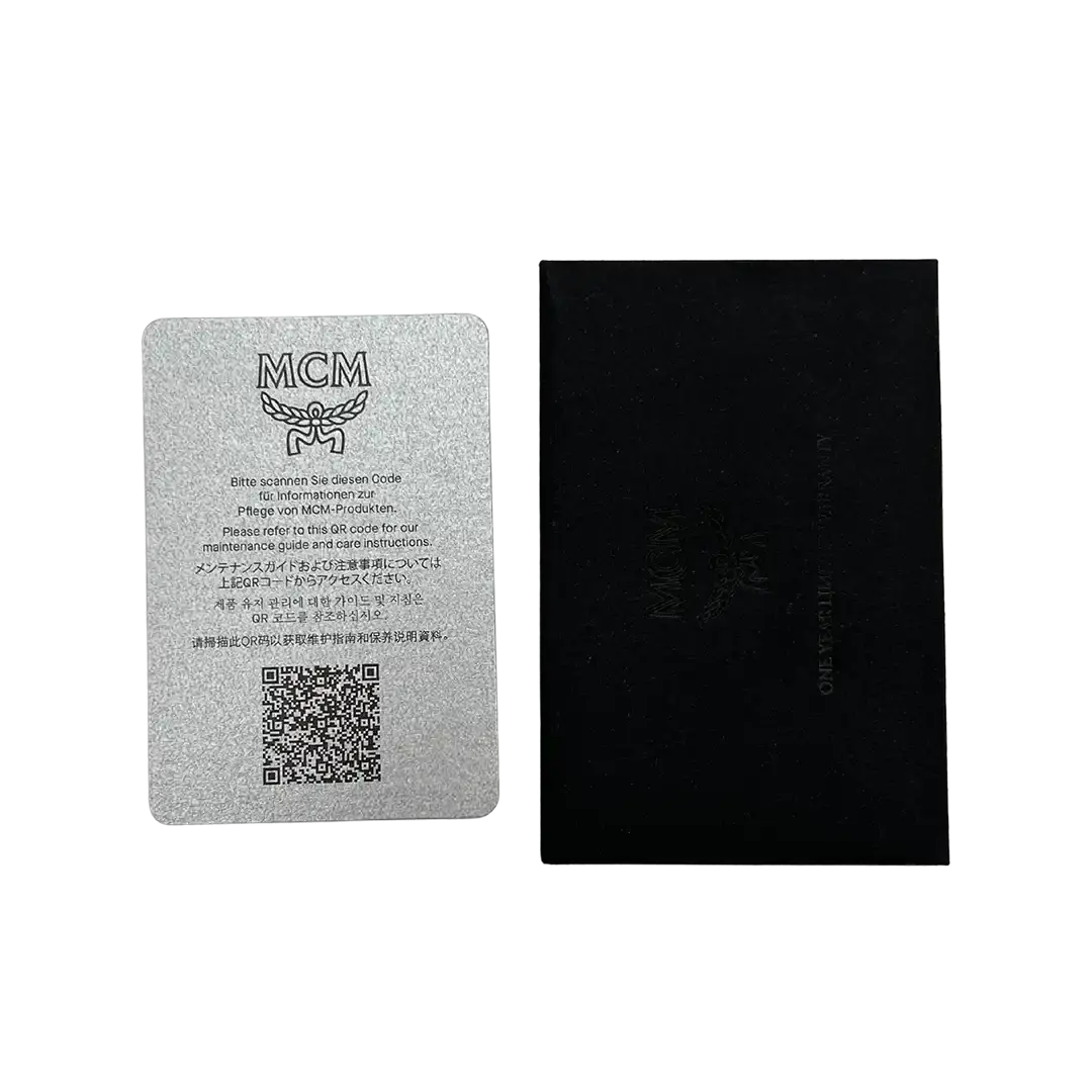 MCM Pouch Liz in Visetos schwarz / ungetragen MCM