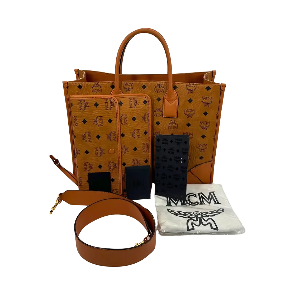 MCM Shopper München Large mit Pouch / sehr gut MCM