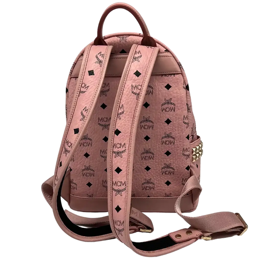 MCM Stark Side Studs Rucksack Small (PM) Visetos Soft Pink / sehr gut MCM