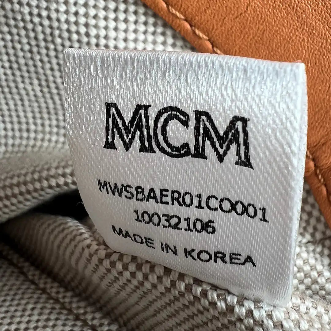 MCM Aren Mini Crossbody Tasche Visetos Cognac / neuwertig MCM