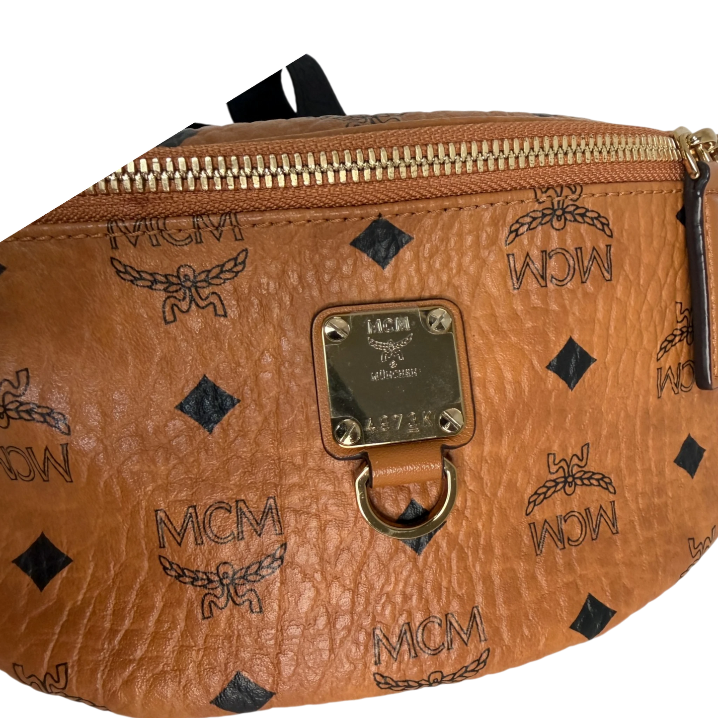 MCM Fursten Belt Bag Small Visetos Cognac MCM