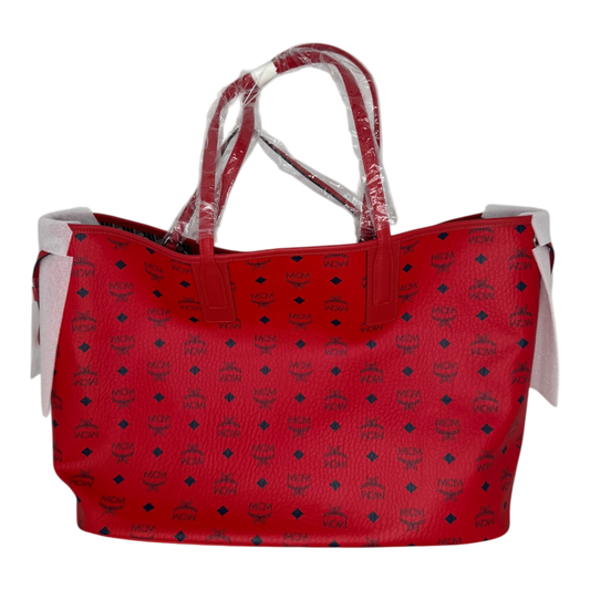 MCM Liz Wendeshopper Large rot mit Pouch / neuwertig MCM