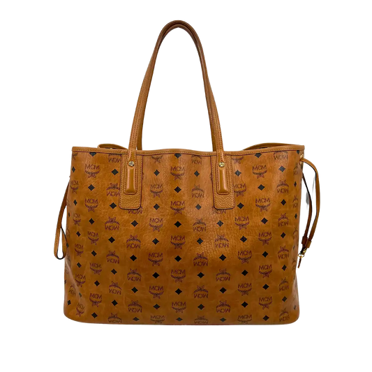 MCM Liz Visetos Shopper Large Cognac / sehr gut MCM