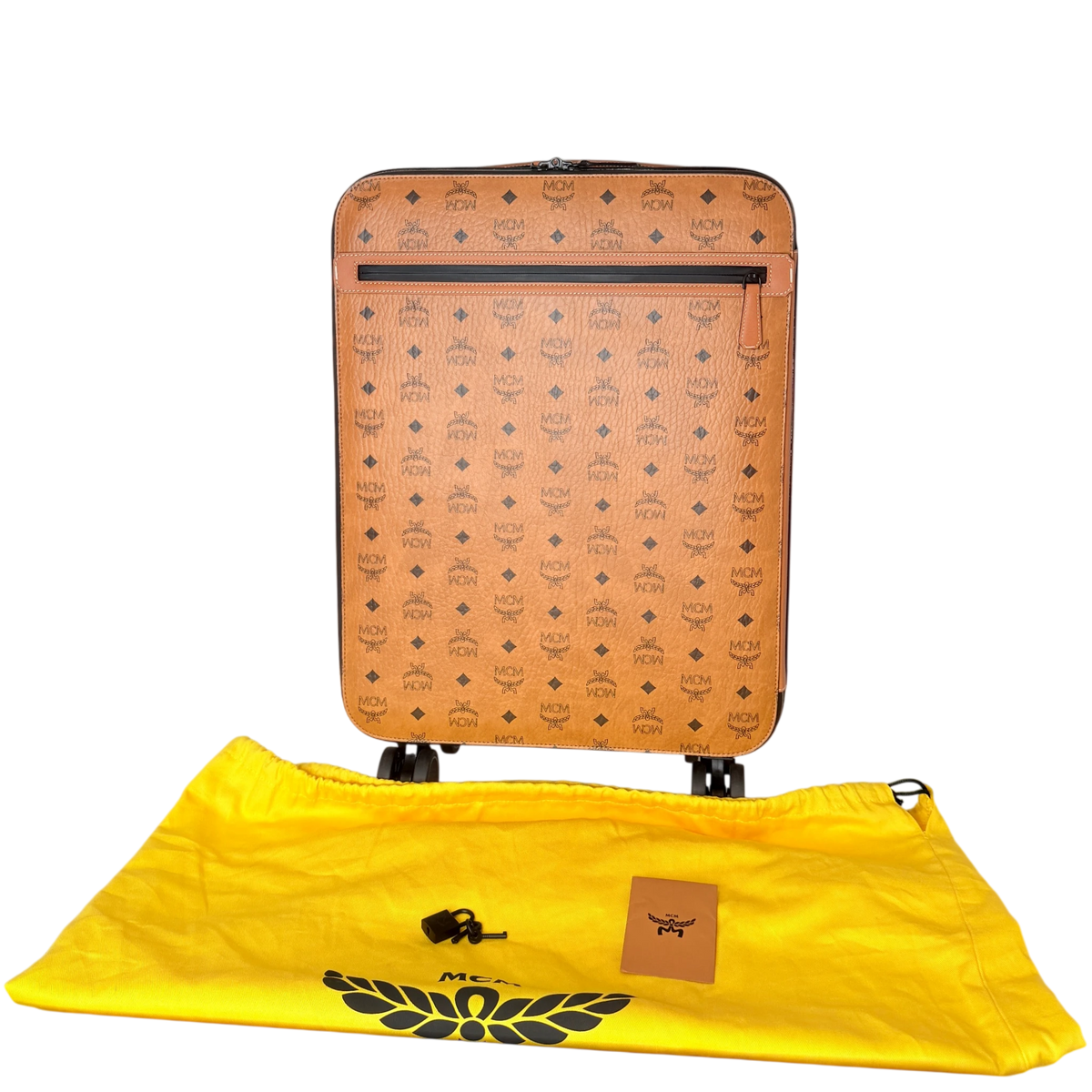 MCM Ottomar Cabin Trolley Visetos Cognac Handgepäck Koffer Neu MCM