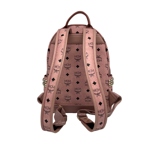 MCM Stark Side Studs Rucksack Small (PM) Visetos Soft Pink / neuwertig MCM