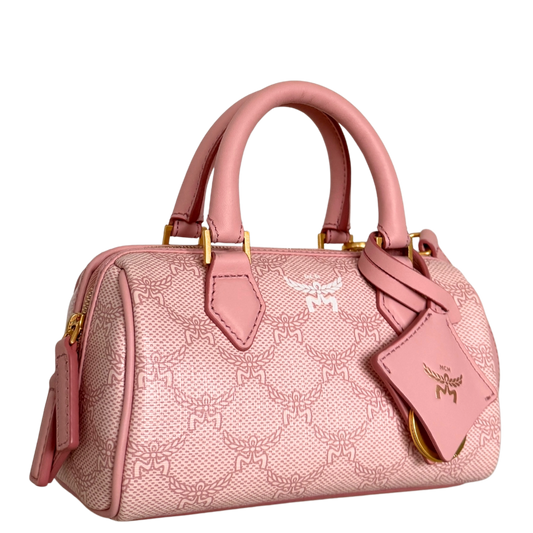 MCM Ella Boston Bag Mini Rosa / neuwertig MCM