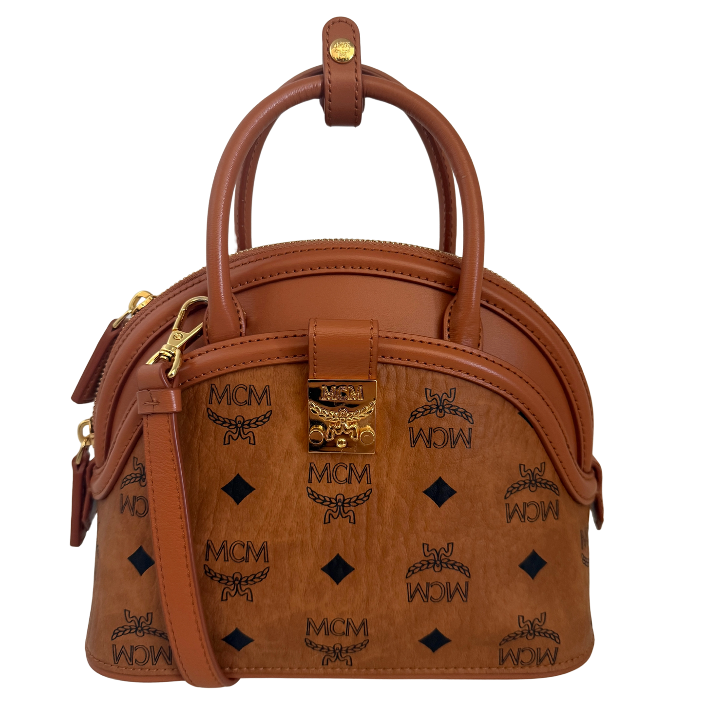 MCM Tracy Tote Bag Small Braun / sehr gut MCM