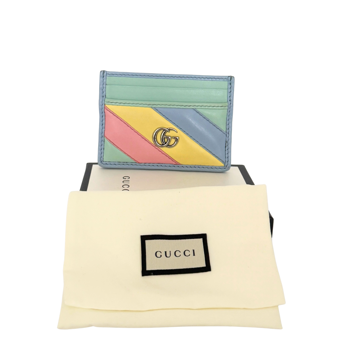 Gucci GG Marmont Kalbsleder Cardholder Multicolor / gut Gucci