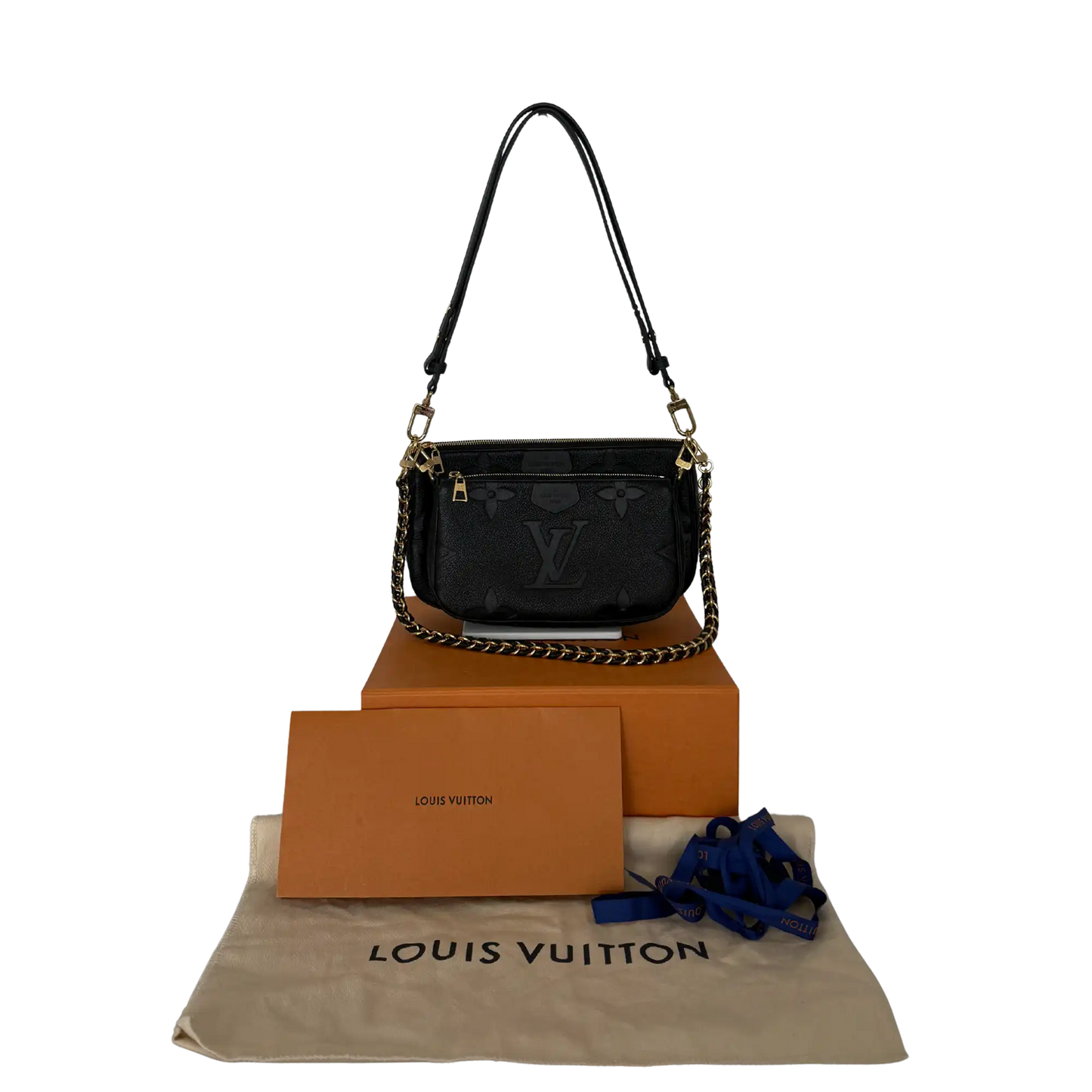 Louis Vuitton Multi Pochette Accessoires Empreinte Leder M80399 Fullset / sehr gut Louis Vuitton