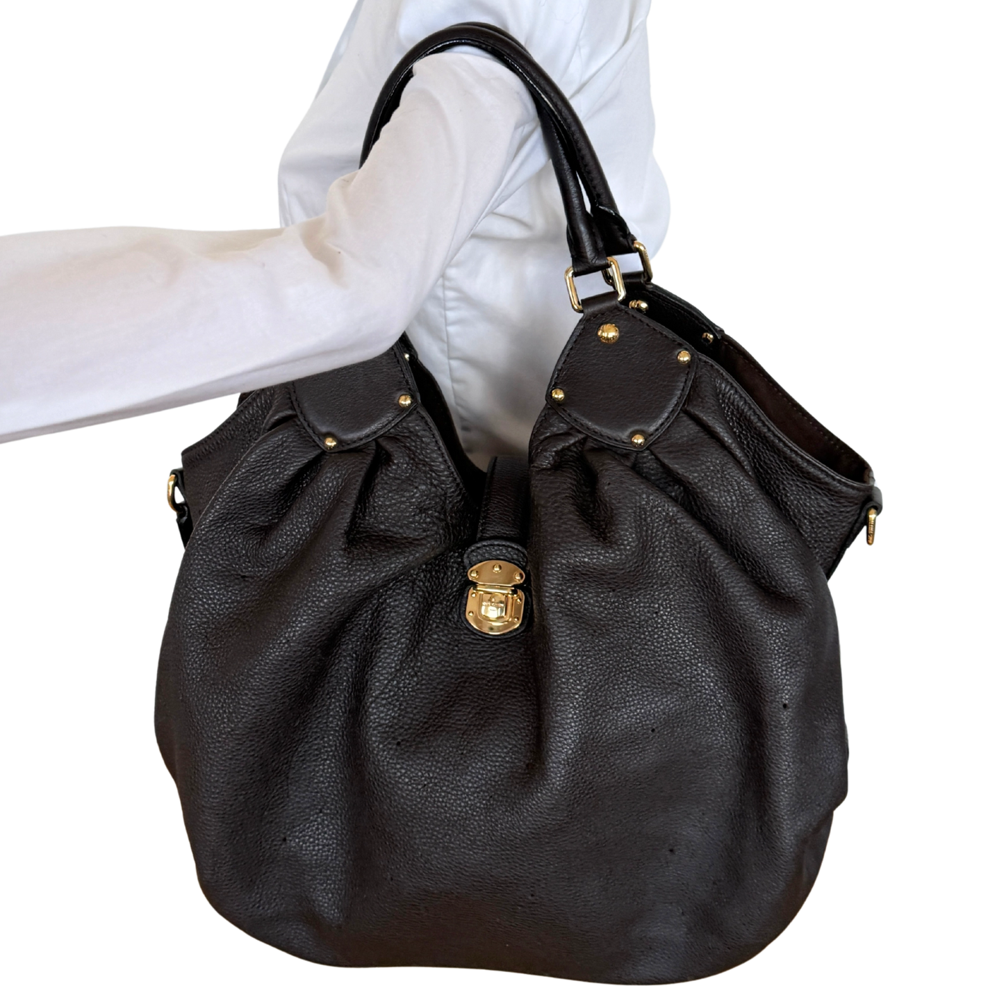 Louis Vuitton Mahina XL Dunkelbraun / sehr gut Louis Vuitton