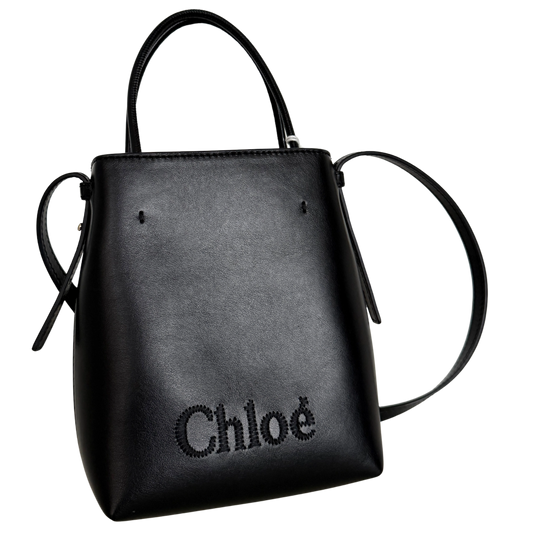 Chloé Micro Sense Tote Bag Schwarz / neuwertig Chloé