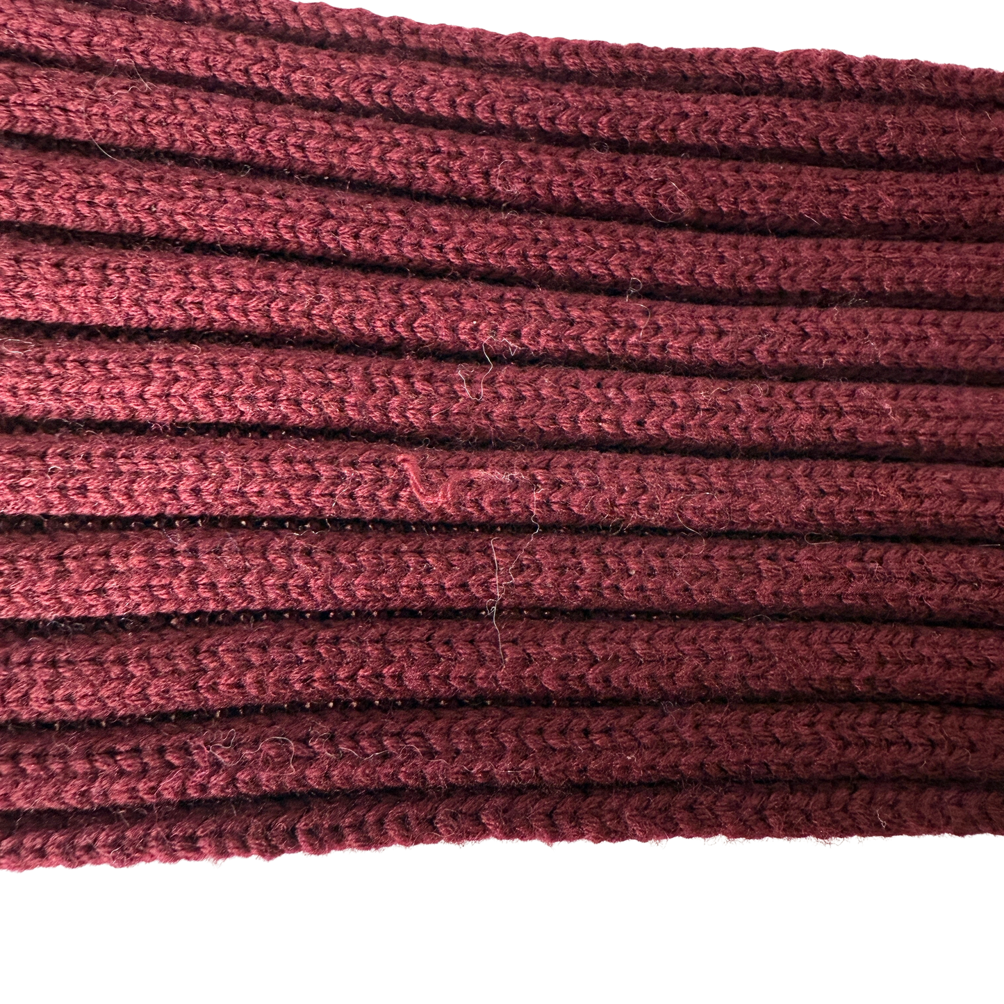 Moncler gerippter Strickschal aus Wolle Weinrot / sehr gut