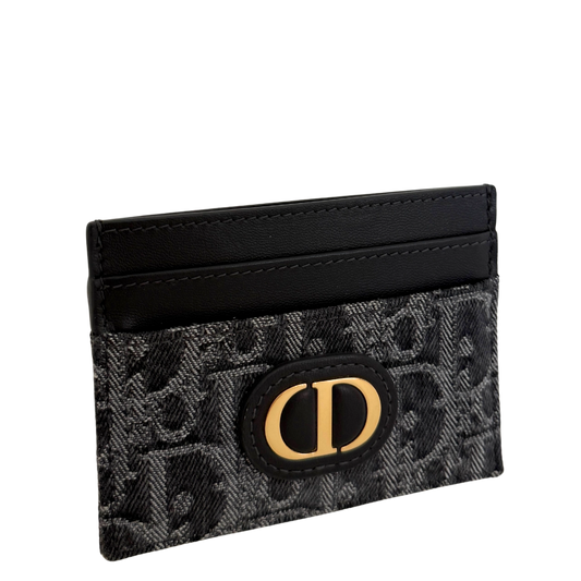 Dior 30 Montaigne Freesia Kartenetui Dunkelblau / neuwertig Dior