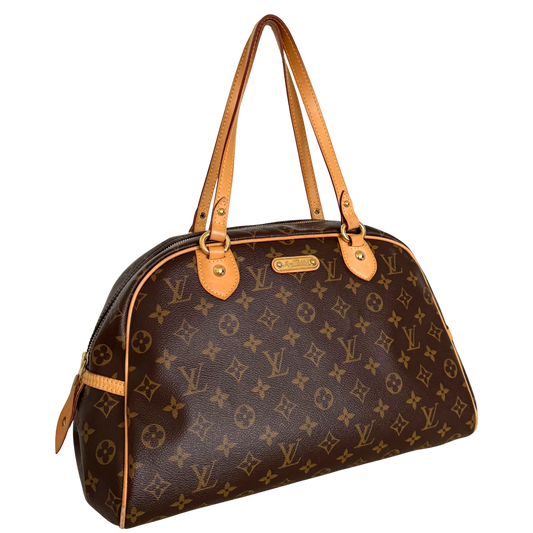 Louis Vuitton Montorgueil GM Schultertasche M95566 Braun / gut Louis Vuitton