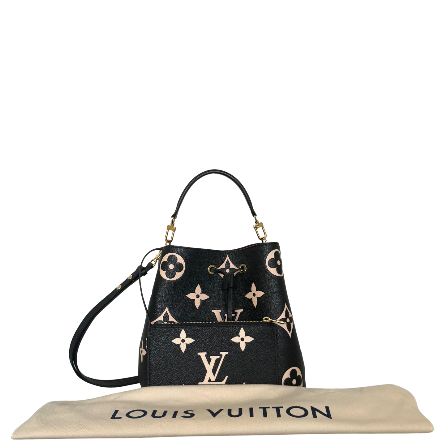 Louis Vuitton NéoNoé MM Monogram Empreinte Bicolor M45497 Schwarz / neuwertig Louis Vuitton