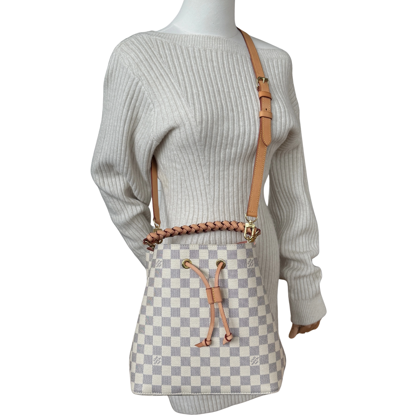 Louis Vuitton NéoNoé MM Damier Azur Braide N40344 Beige / sehr gut Louis Vuitton