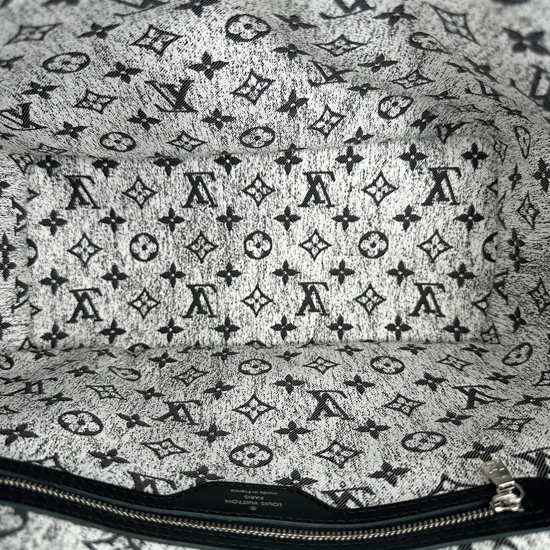 Louis Vuitton Neverfull MM Monogram Jaquard Denim Noir M21465 Fullset / neu Louis Vuitton