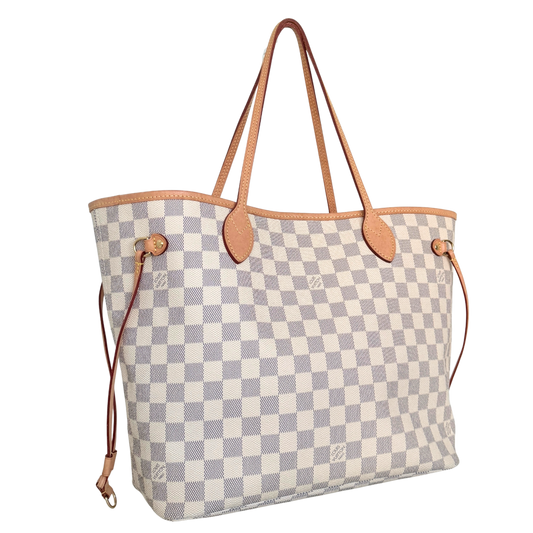 Louis Vuitton Neverfull MM Damier Azur Canvas Beige Fullset / sehr gut Louis Vuitton