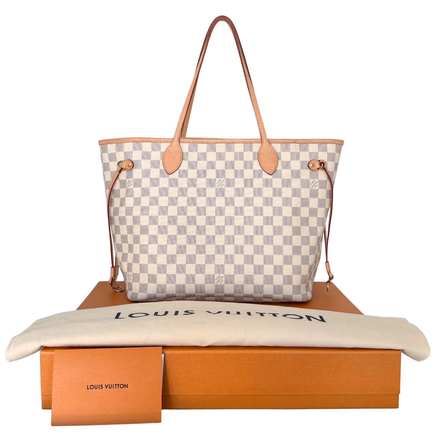 Louis Vuitton Neverfull MM Damier Azur Canvas Beige Fullset / sehr gut Louis Vuitton