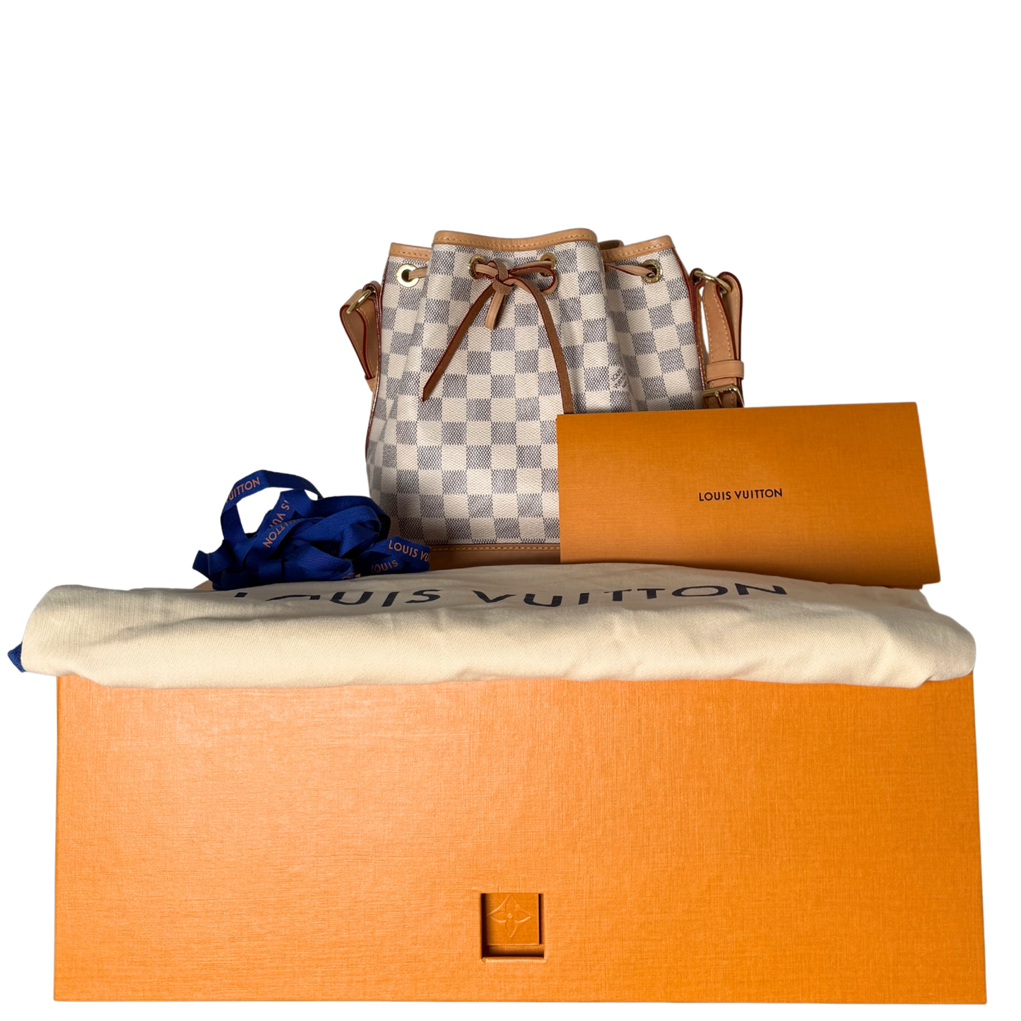 Louis Vuitton Noé BB Damier Azur Canvas Beige Fullset / sehr gut