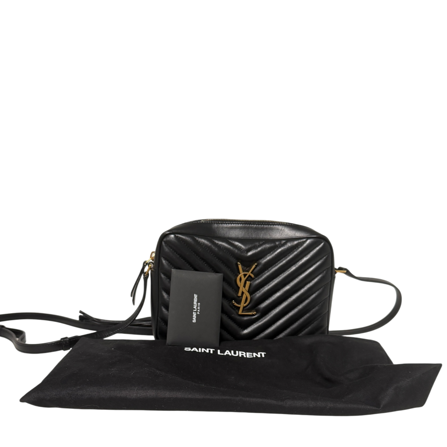 Saint Laurent YSL Lou Camera Bag Leder schwarz / neuwertig