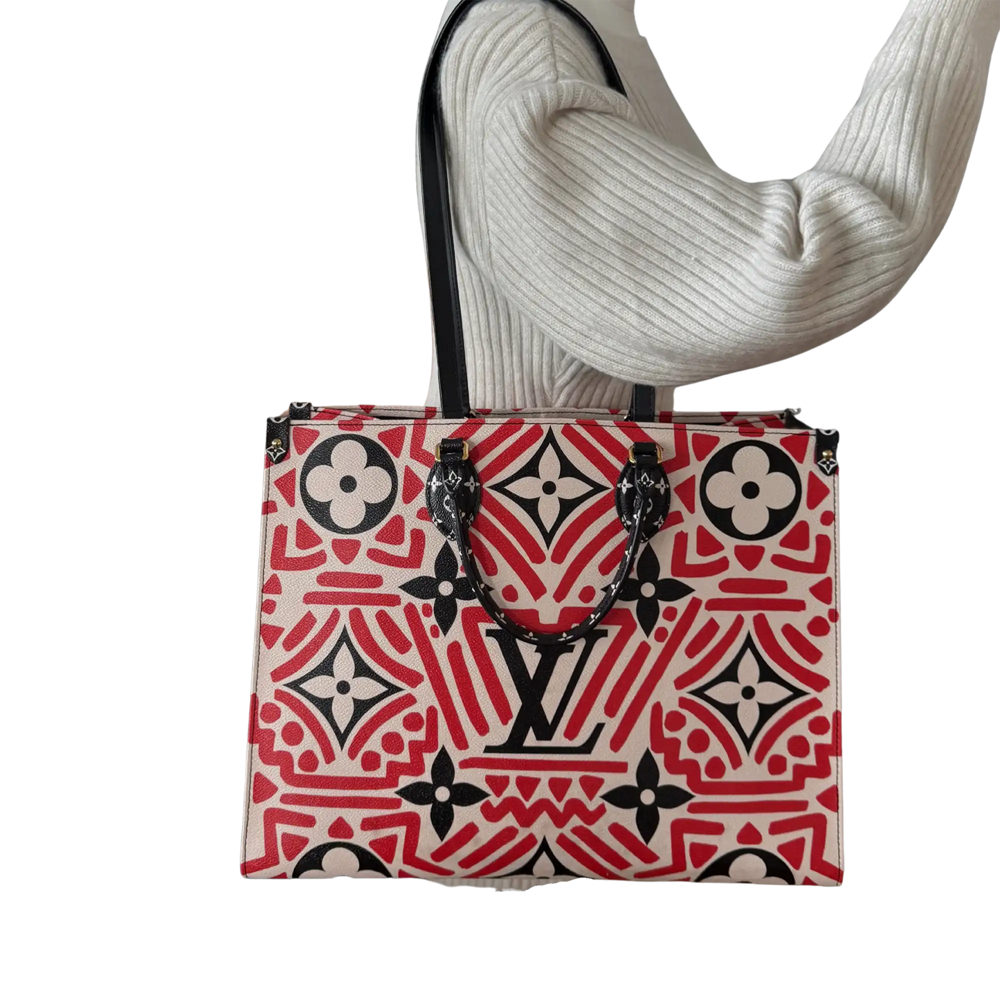 Louis Vuitton Monogram Giant Crafty Onthego GM M45358 Rot / sehr gut Louis Vuitton