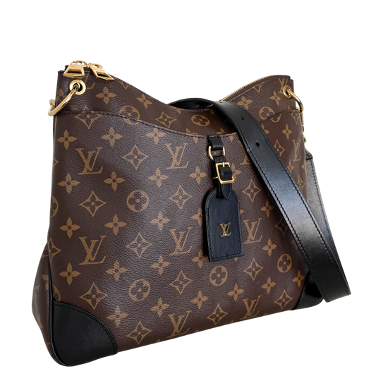 Louis Vuitton Odeon NM MM Monogram Canvas Braun / sehr gut Louis Vuitton
