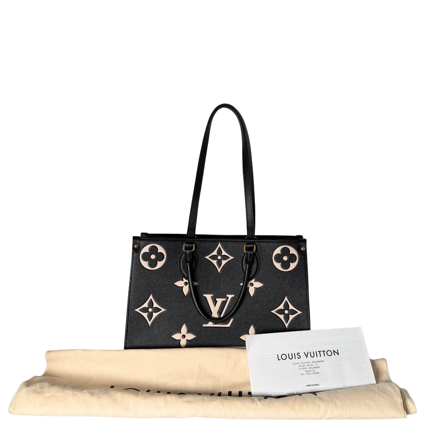 Louis Vuitton Onthego MM Monogram Empreinte Schwarz / neuwertig