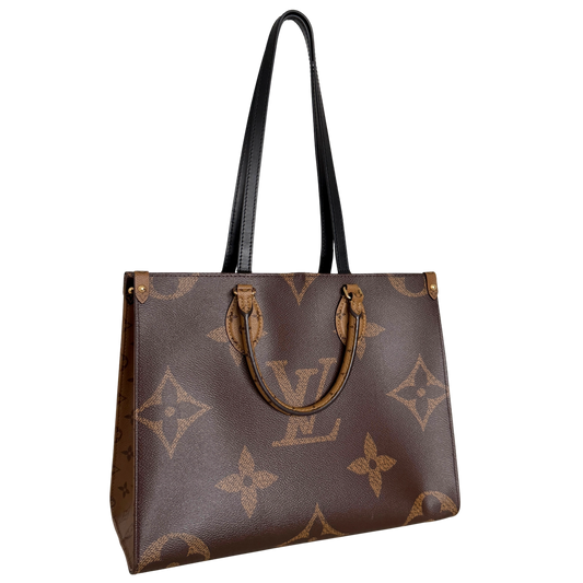 Louis Vuitton Onthego MM Monogram Canvas M45321 Braun / sehr gut Louis Vuitton