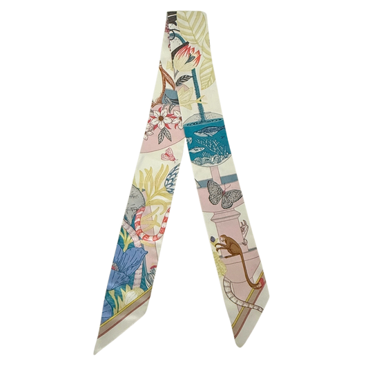 Hermès Twilly Tanz des Pacific weiß / sehr gut Hermès