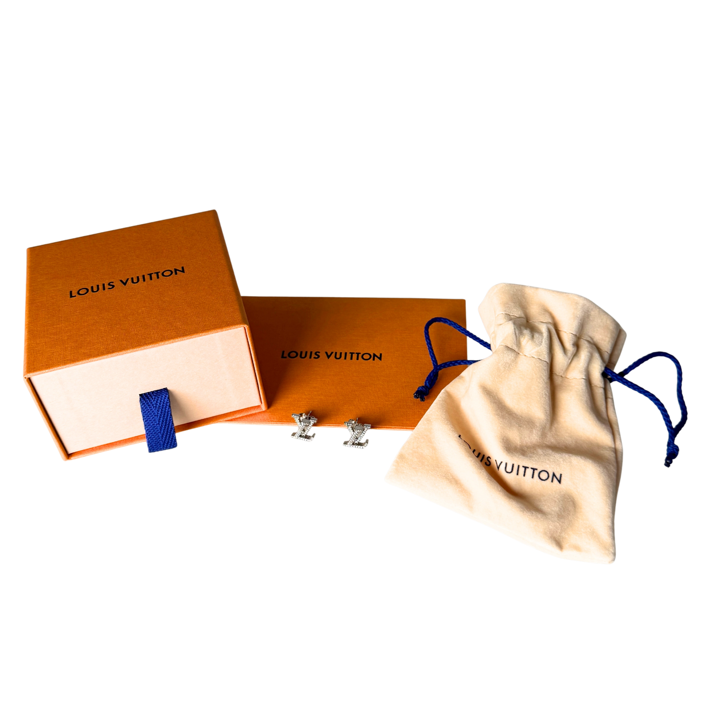 Louis Vuitton LV Iconic Ohrringe Palladium Fullset / neuwertig