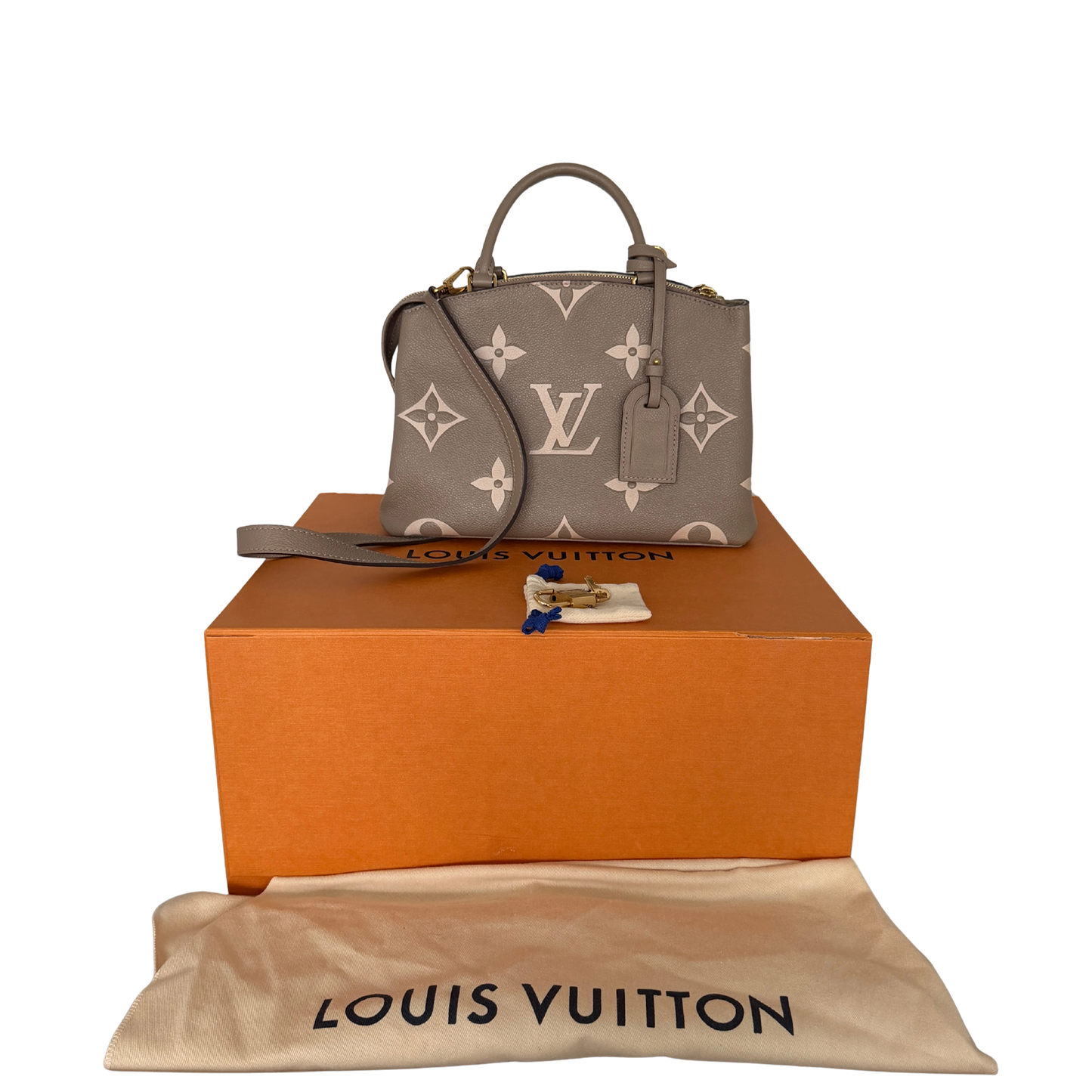 Louis Vuitton Petit Palais M58914 Monogram Empreinte Leder Bicolor / sehr gut Louis Vuitton