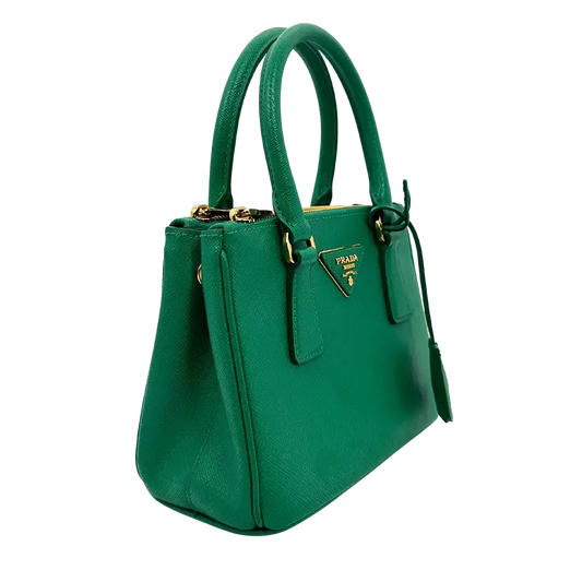 Prada Galleria Mini Bag aus Saffiano-Leder Mango Fullset / gut Prada