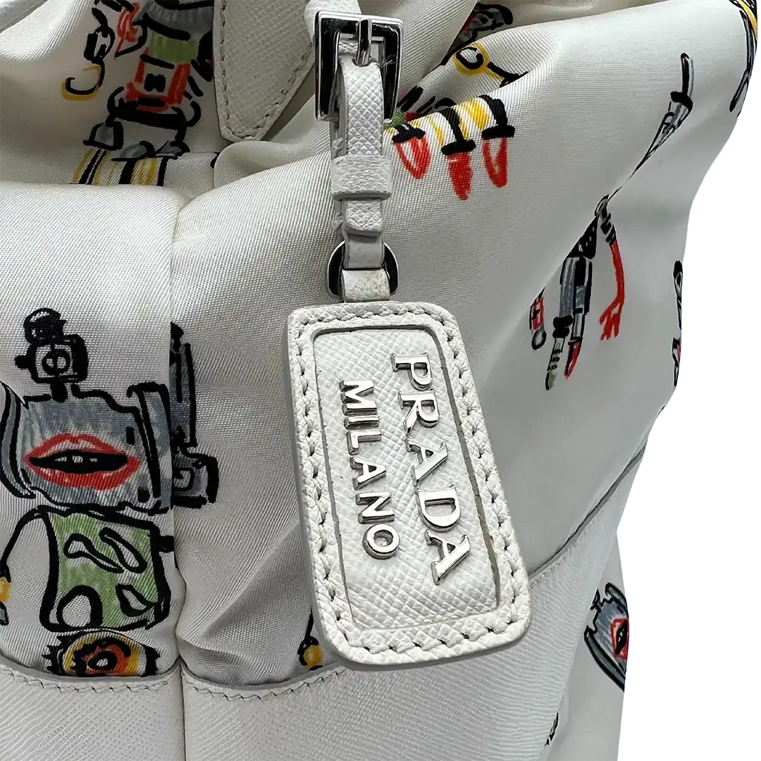 Prada Robots Bag Prada Logo Tag