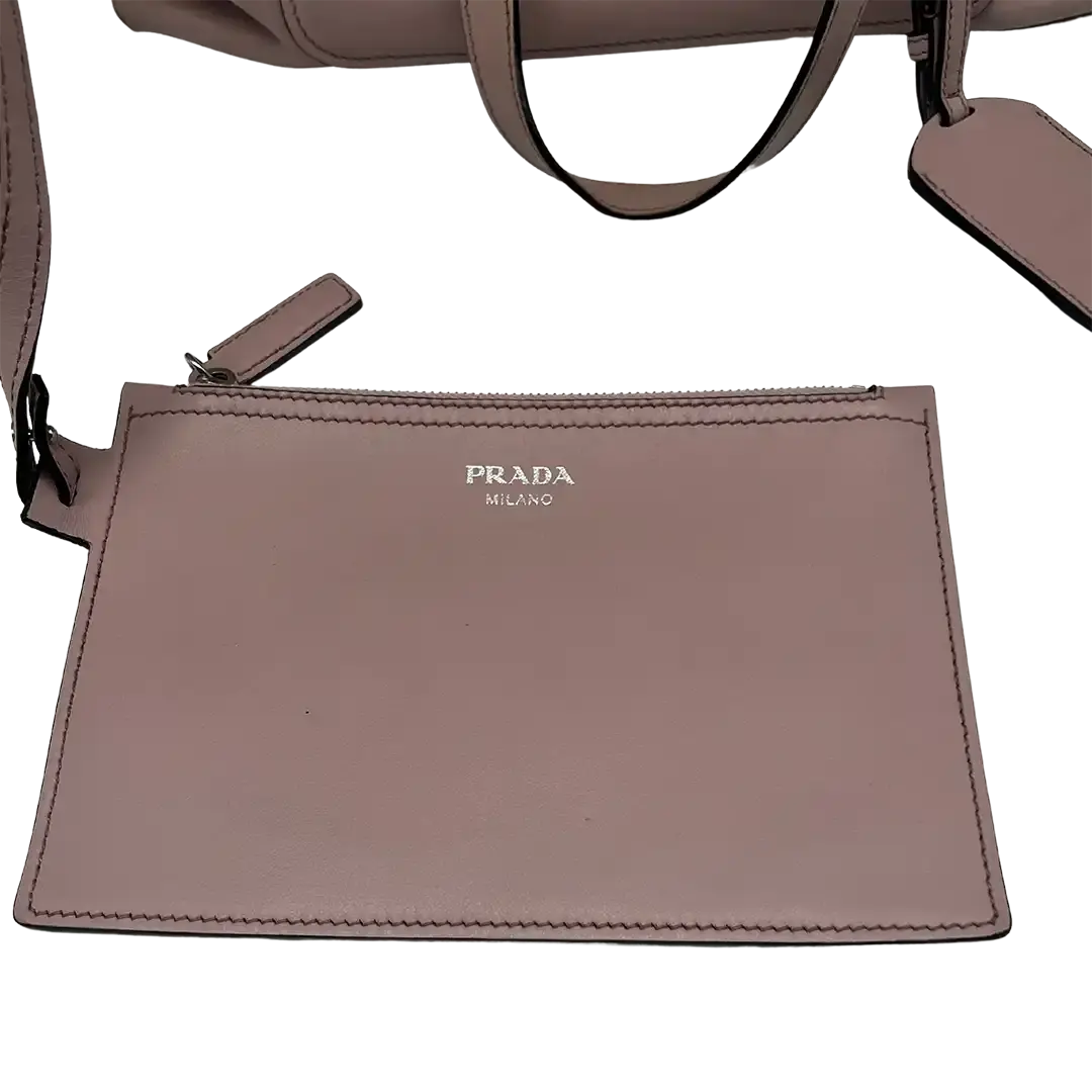 Prada Shopper City Calf Ribbon rosa / akzeptabel Prada