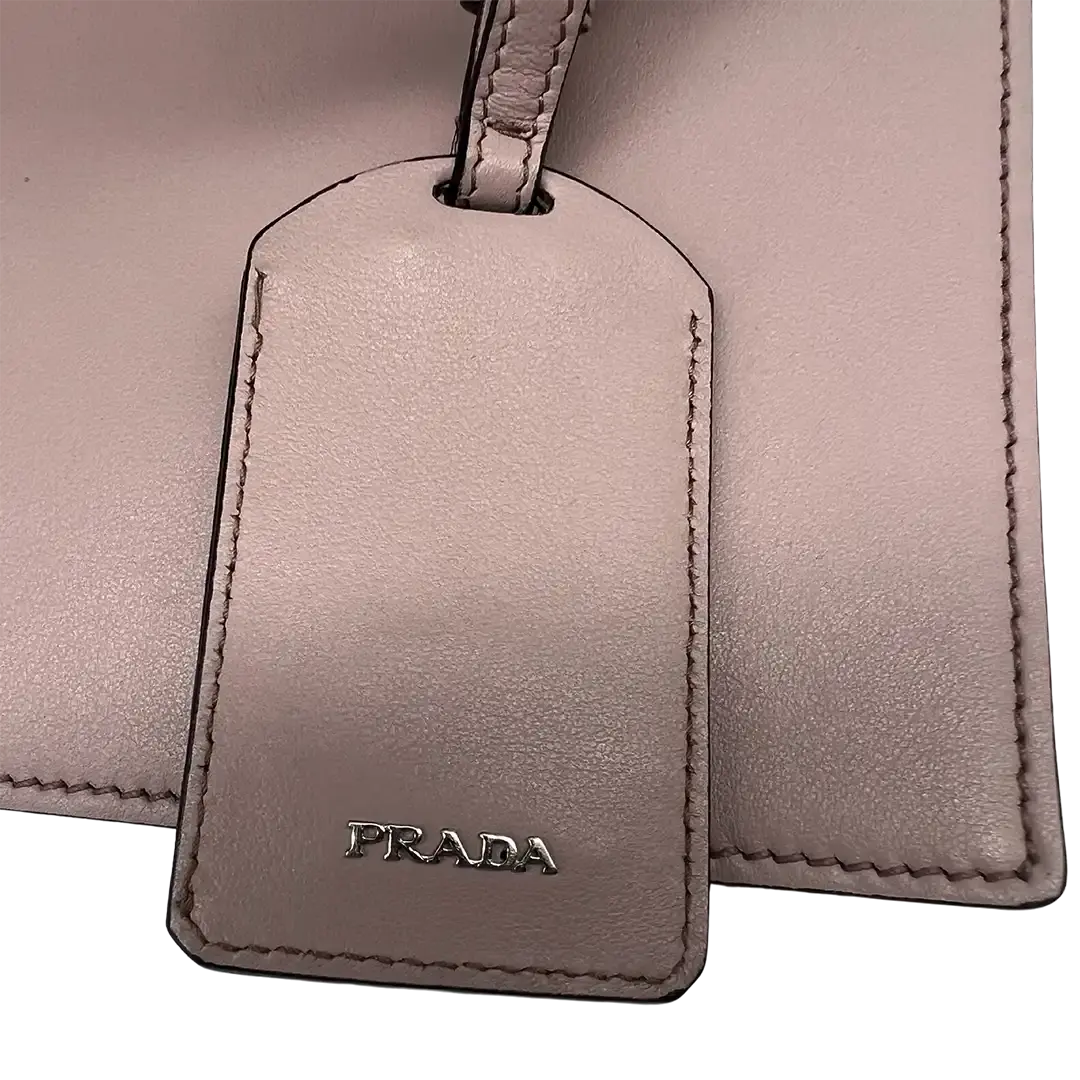 Prada Shopper City Calf Ribbon rosa / akzeptabel Prada