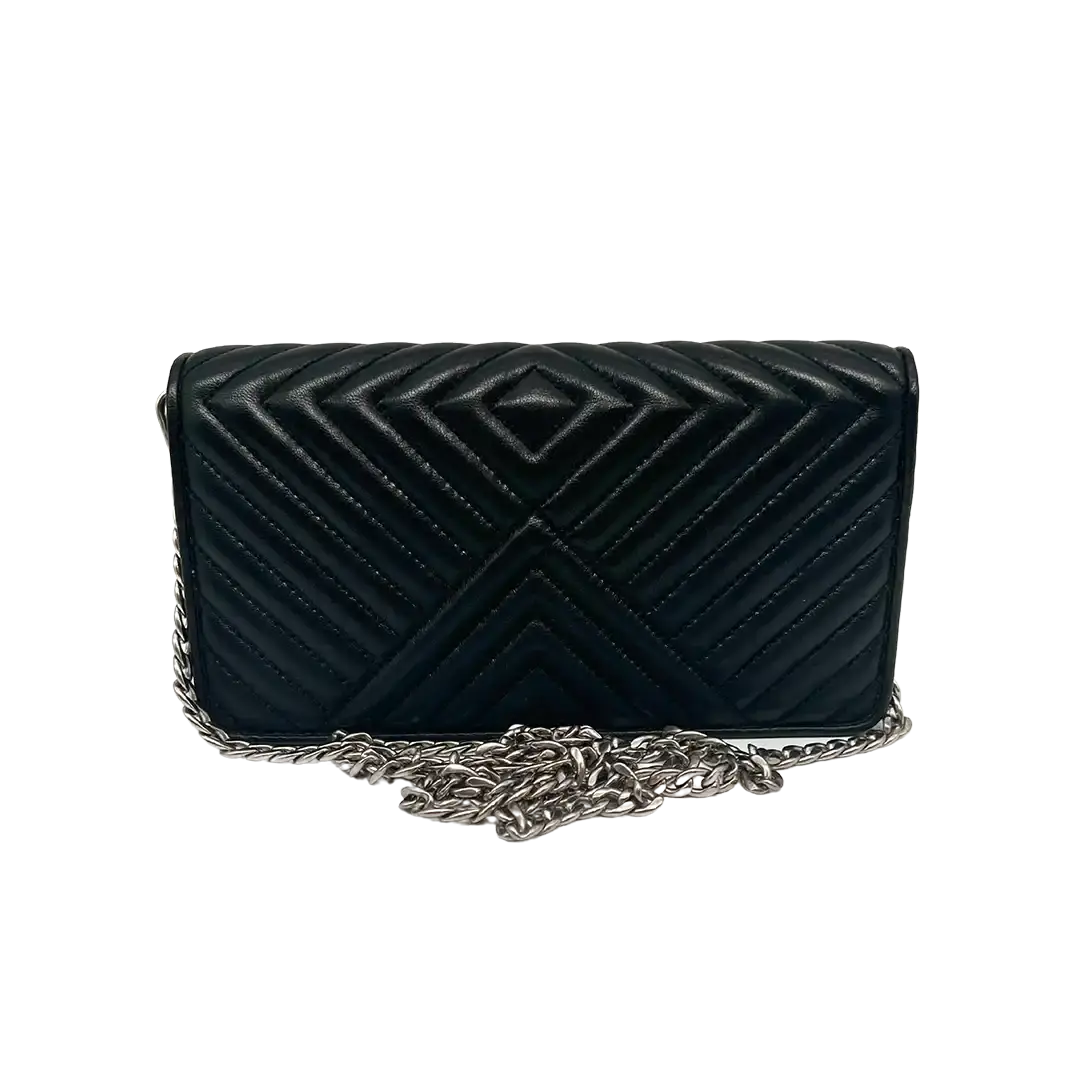 Prada Wallet on Chain Mini Bandoliera Nero Purse / sehr gut - Echtheitscheck