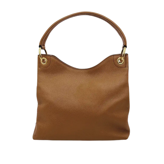 Prada Hobo Schultertasche 1BC051 Leder braun / neuwertig Prada