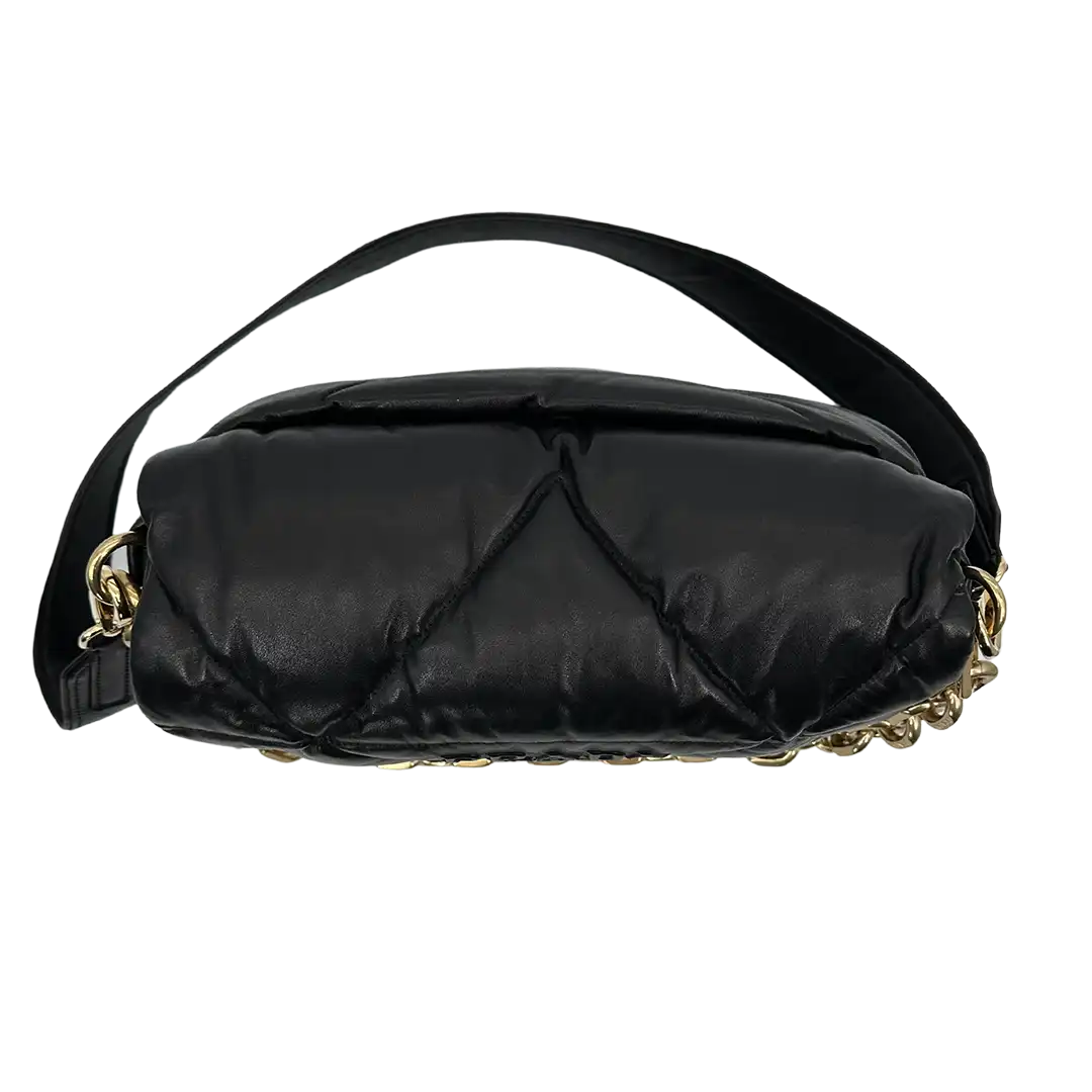Prada Puffer Bag Nappa Lammleder schwarz / neuwertig Prada