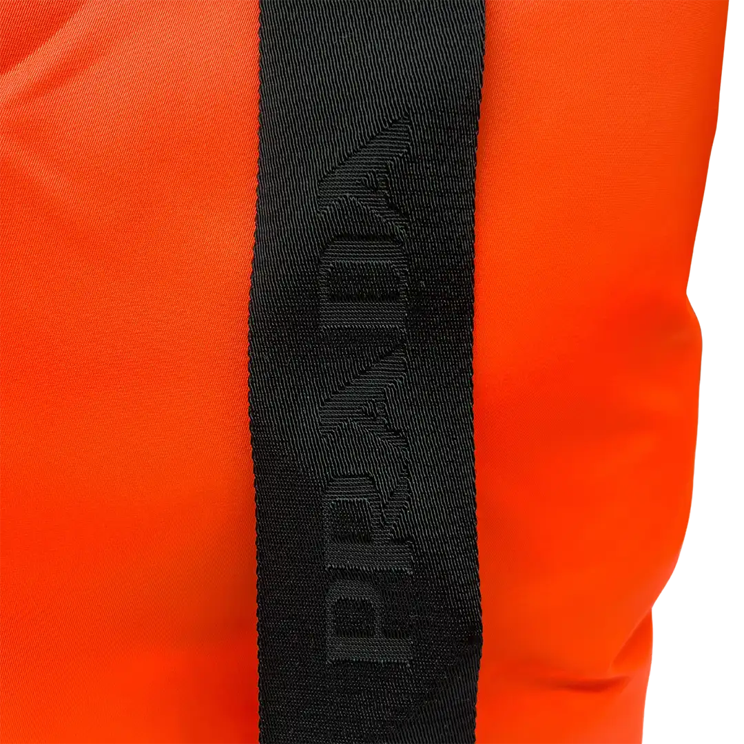 Prada Tessuto Puffer Nylon Shopping Tasche groß neon orange / sehr gut Prada