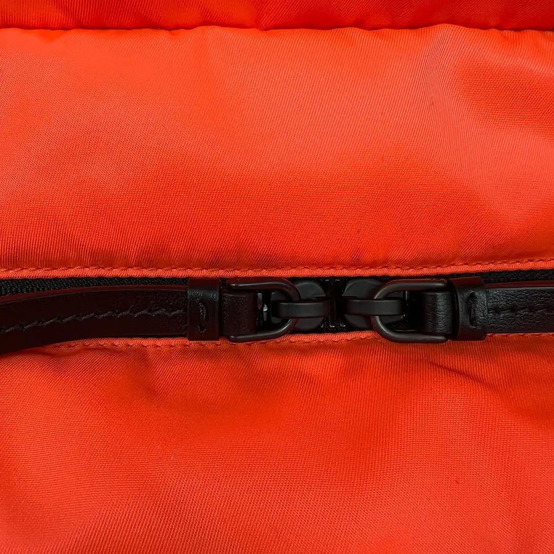 Prada Tessuto Puffer Nylon Shopping Tasche groß neon orange / sehr gut Prada