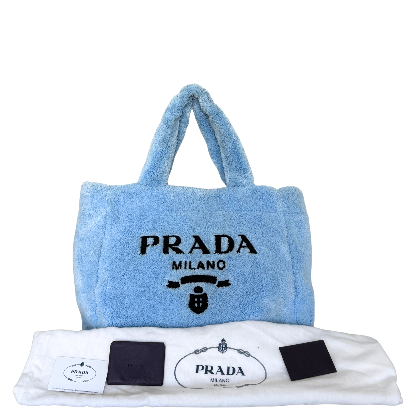 Prada Terry Tote Bag Celeste / neuwertig Prada