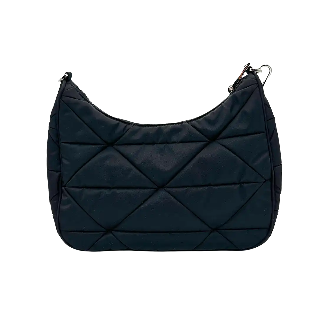 Prada Hobo Tasche Re-Nylon Padded Schultertasche schwarz / neuwertig Prada