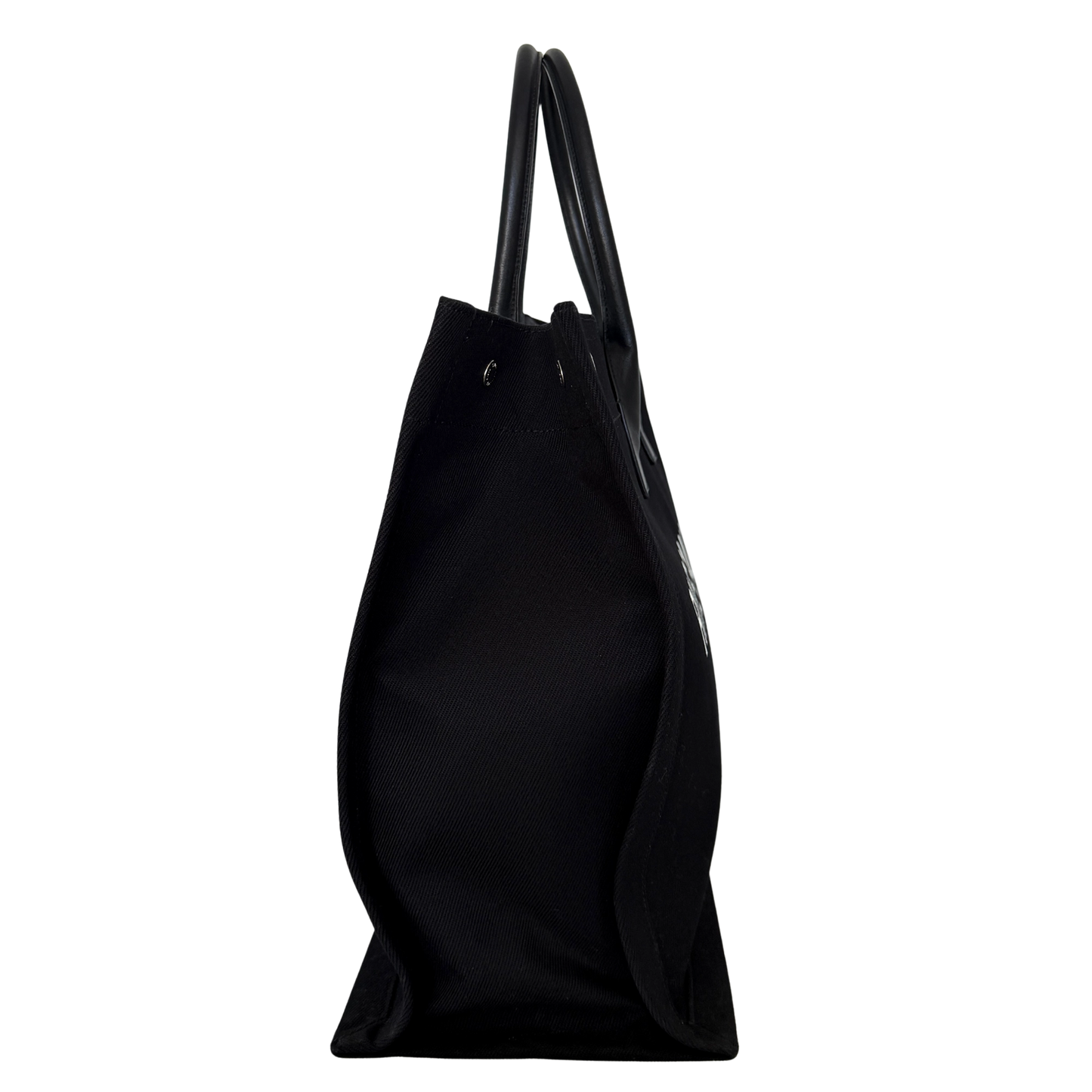 Saint Laurent Large Tote Tasche Rive Gauche Schwarz / sehr gut Saint Laurent