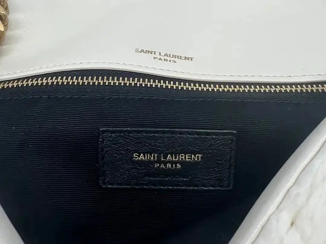Saint Laurent CALYPSO Tasche aus gestepptem Organza und Lammleder / ungetragen Saint Laurent